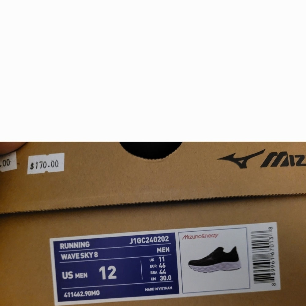 Mizuno Wave Sky 8 Men's Shoes - Black and Gray